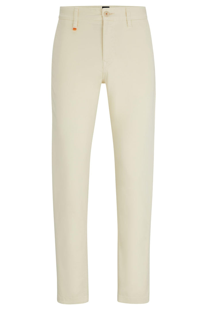 BOSS Herren Schino-Taber-1 D Tapered-Fit Chino aus überfärbtem Baumwoll-Satin mit Elasthan-Anteil 35