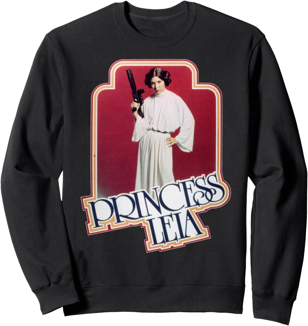 Star Wars Princess Leia Name Text Portrait Sweatshirt