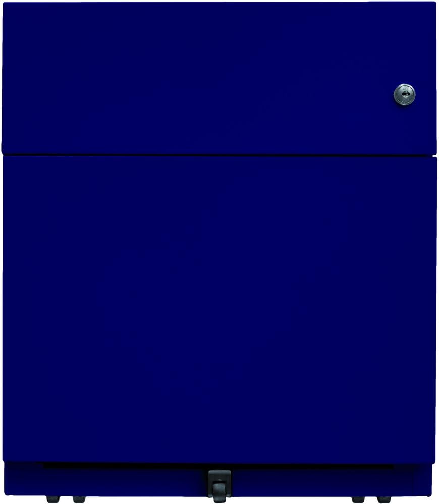 BISLEY Rollcontainer Note mit Griffleiste, 1 Universalschublade, 1 HR-Schublade, Metall, 639 Oxfordb