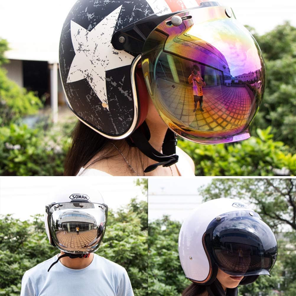 Jethelm Visier Motorrad-Sturzhelm Blase Visier Blase Schild Motorrad Helme Accessorie