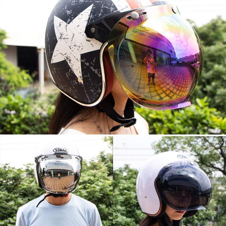 Jethelm Visier Motorrad-Sturzhelm Blase Visier Blase Schild Motorrad Helme Accessorie