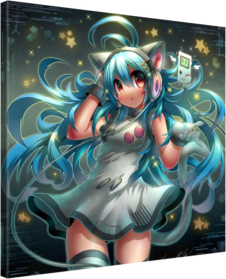 Picanova – Solar Music 80x80cm – Premium Leinwanddruck – Kunstdruck Auf 2cm Holz-Keilrahmen Für Schl