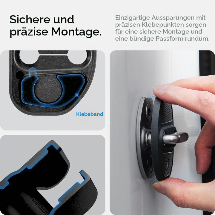 Spigen Tesla Model Y Juniper 2026 und Model 3 (~2023) Türschlossabdeckung, 4 Stücke Door Lock Cover