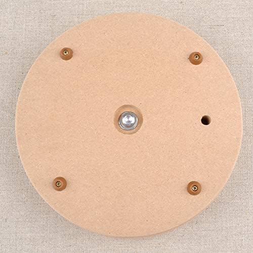 KUNSTIFY Töpferscheibe I Rund I 30cm Durchmesser, Höhe 5 cm MDF Drehscheibe Drehteller für Töpferei