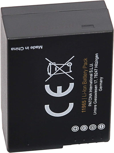 PATONA (2X) Protect V1 DMW-BLC12 E Akku (1100mAh) mit NTC-Sensor und V1 Gehäuse 2x DMW-BLC12 Protect