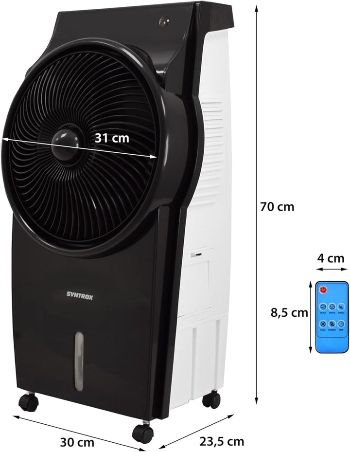 Syntrox Verdunstungskühler Wasser gekühlt Blowy | Ventilator | Wasserkühler, Ventilator mit Luftbefe