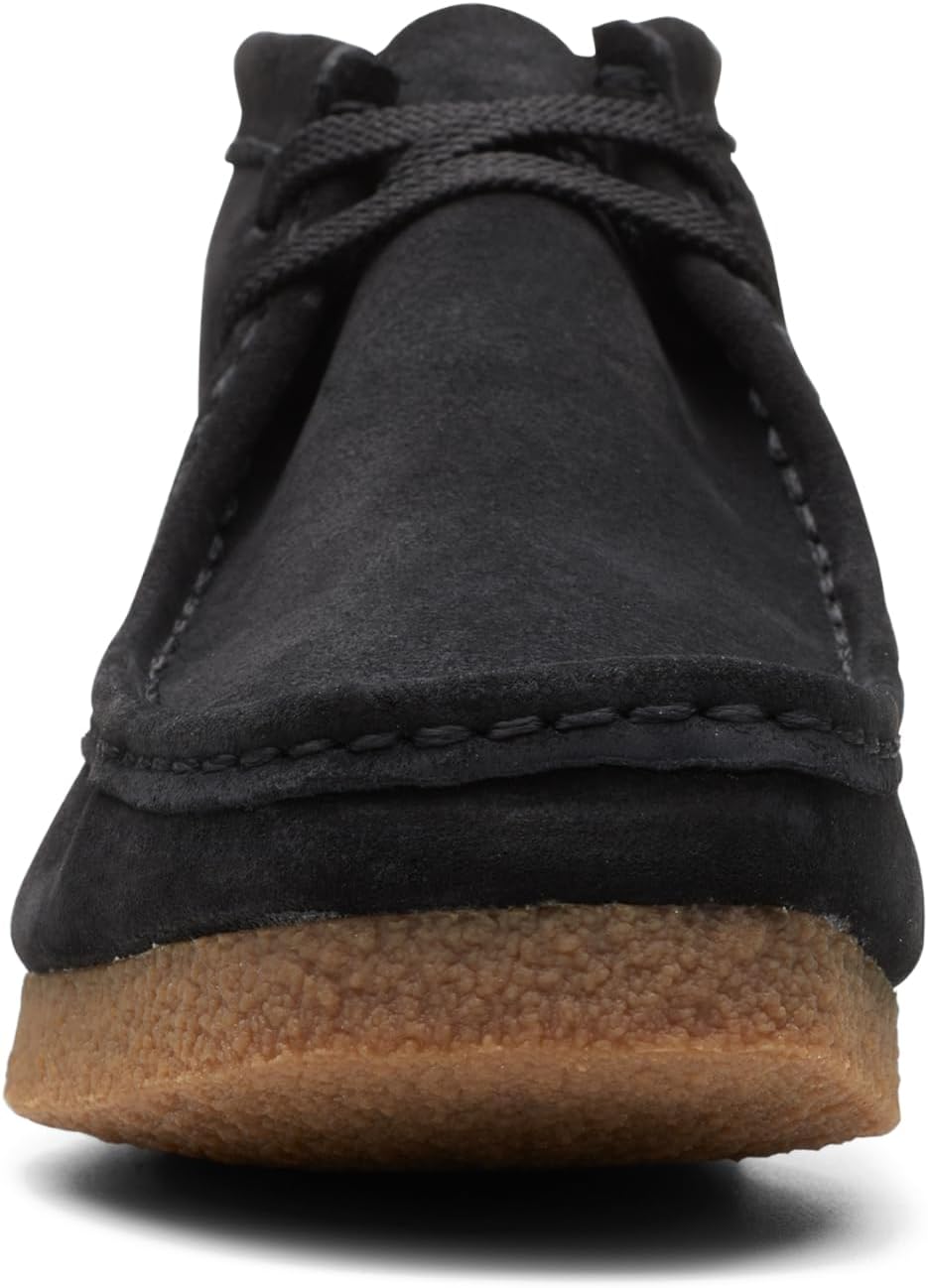 Clarks Herren Shacre Stiefel Stiefelette 42 EU Schwarze Velourslederoptik, 42 EU Schwarze Veloursled