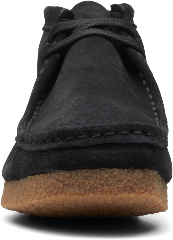 Clarks Herren Shacre Stiefel Stiefelette 42 EU Schwarze Velourslederoptik, 42 EU Schwarze Veloursled