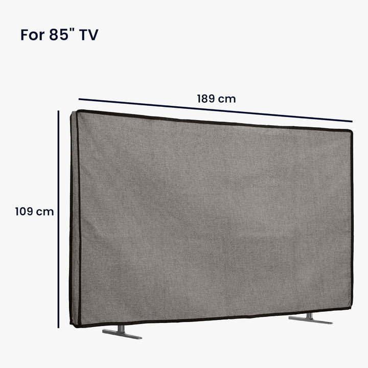 kwmobile 85" TV Abdeckung Indoor - Fernseher Hülle Bildschirmschutz Abdeckung - TV Bildschirm Staubs