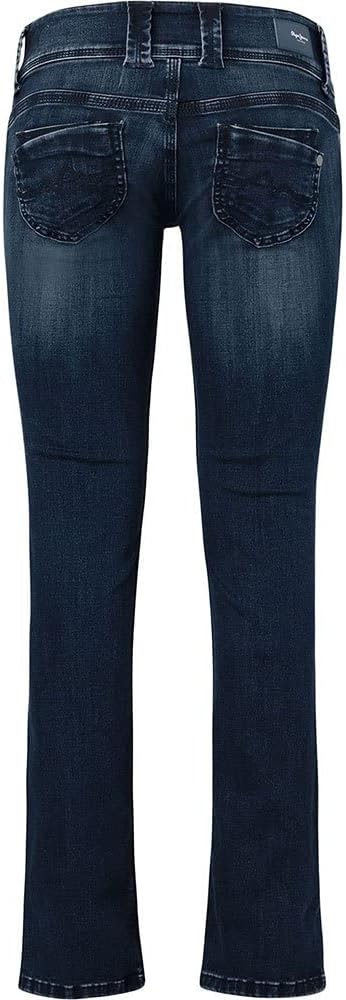 Pepe Jeans Damen Straight Leg VENUS 33W / 34L Black (Denim-vw0), 33W / 34L Black (Denim-vw0)
