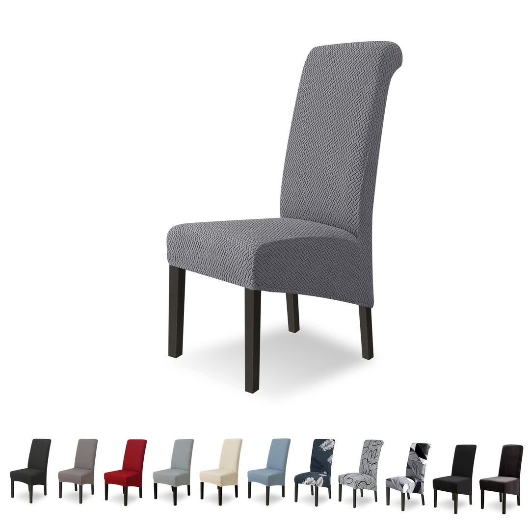 Lydevo Stuhlhussen XL 4er Set Stretch Stuhlhussen Schwingstühle XL für Esszimmerstühle Spandex Unive
