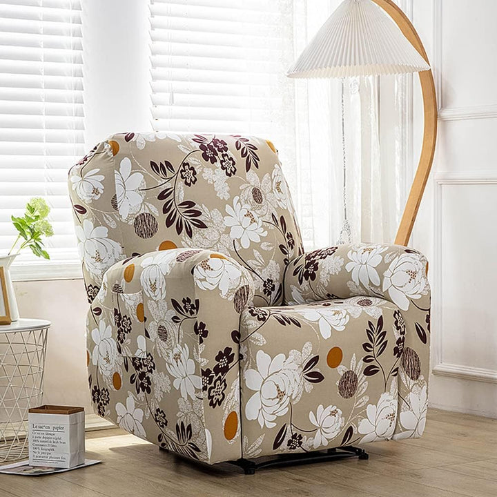 Recliner Bezüge Liegebezüge Stretch Sesselschoner relaxsessel Sesselbezüge 4 Stück Liegeschutz Sesse