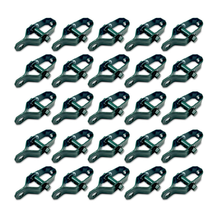 DOJA Industrial | Drahtspanner aus verzinkt Stahl | PACK 25 | Grün | Spanner für Spanndraht, Maschen