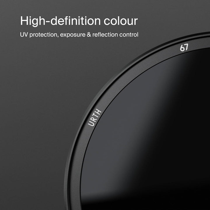 Urth 40,5 mm magnetisches UV-, zirkulares Polarisations-(CPL), ND8, ND1000 Objektivfilter-Set (Plus+