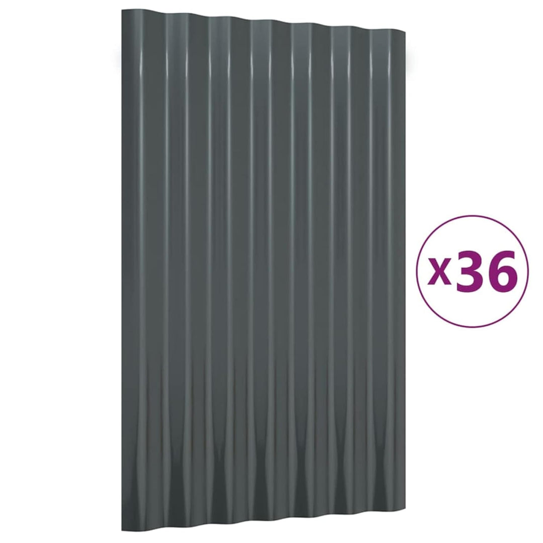 Susany 36 STK. Dachpaneele Dachpfannen Profilblech Trapezblech Dachblech Stahlblech Trapezbleche Dac