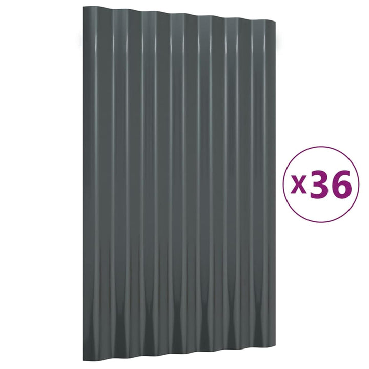 Susany 36 STK. Dachpaneele Dachpfannen Profilblech Trapezblech Dachblech Stahlblech Trapezbleche Dac