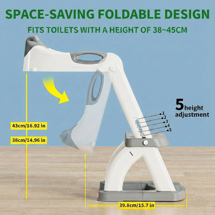Toilettensitz Kinder mit Treppe, 2 in 1 Toiletten-Trainingssitz & Toilettenleiter für Kinder – 5-fac