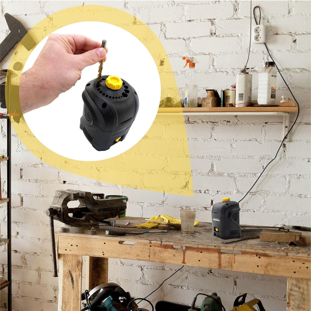 FISHTEC Elektrischer Bohrerschärfer – für Bohrer mit 3 bis 12 mm Durchmesser, Schleifstein, rutschfe