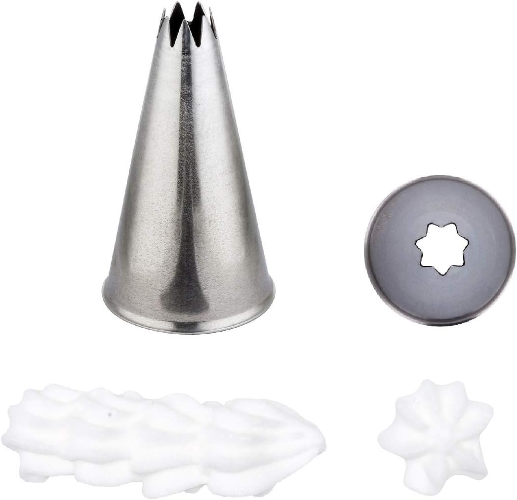 thermohauser Set Kleine Tüllen (Edelstahl, PE), 55-teilig., verschiedene Tüllen inkl. zwei Blumennäg