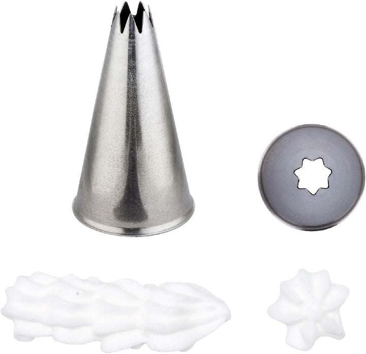 thermohauser Set Kleine Tüllen (Edelstahl, PE), 55-teilig., verschiedene Tüllen inkl. zwei Blumennäg