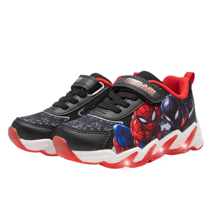 Leomil Paw Patrol Blinkschuhe Schuhe Jungen, Ideal for Schule und Freizeit 26 EU Schwarz Rot 805, 26
