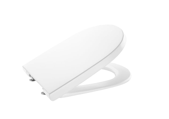 Roca A801D22001 The Gap Round kompakter WC-Sitz mit Absenkautomatik, Weiss