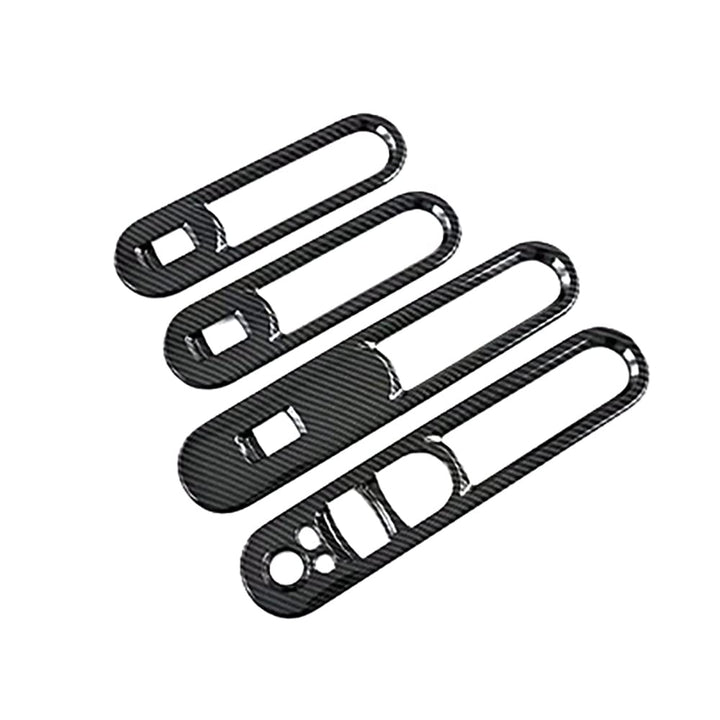 Riloer Carbon-Faser-Türfensterschalter-Abdeckungsverkleidung für BMVV Mini Clubman (F54) 2016-2022