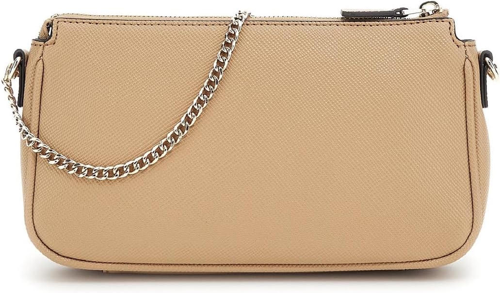 Guess Noelle Dbl Pouch Crossbody Bag Beige, Beige
