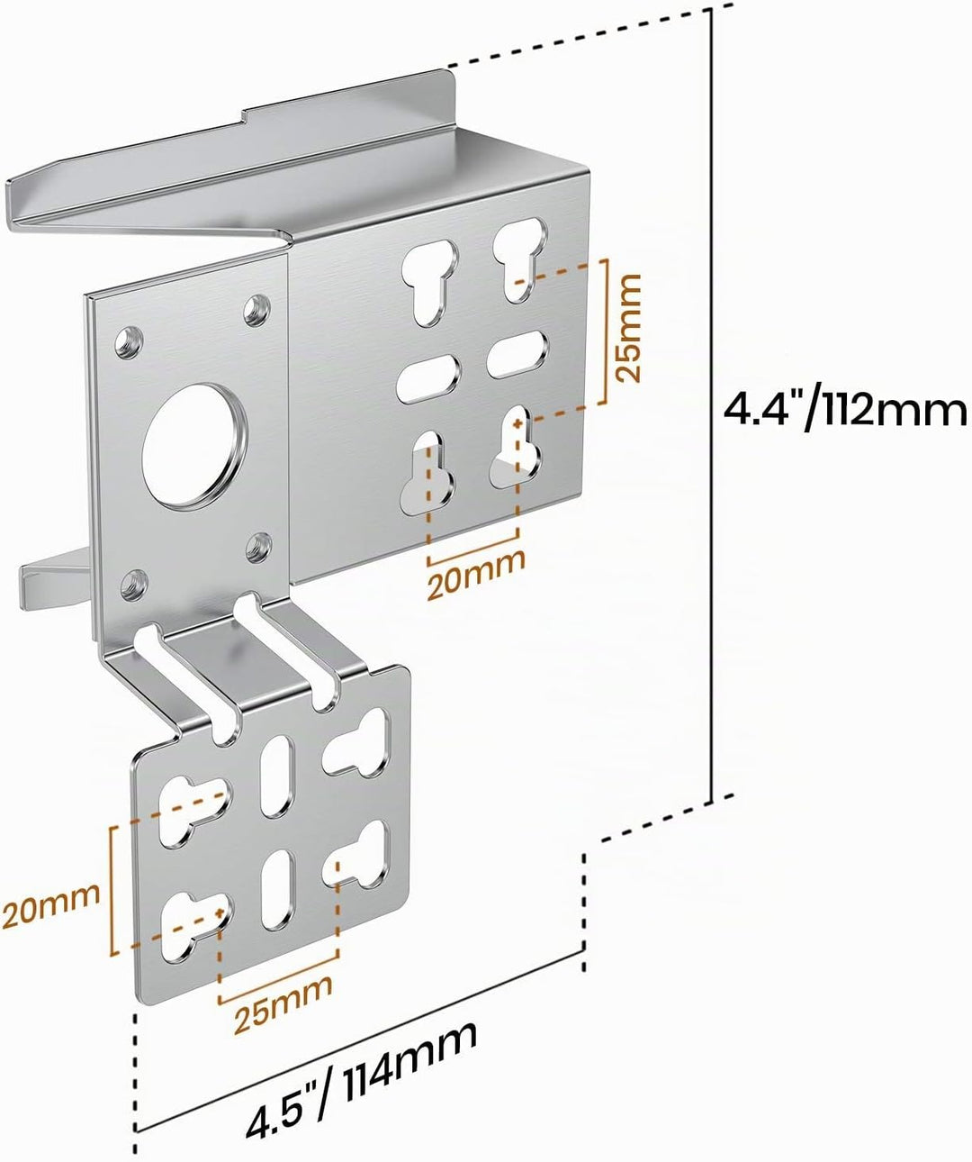 Onlyfire BRK-6012 Universal Grillspiess Set Drehspiess Ersatz Rotisserie Kit 114cm Lange, 12x12mm Se