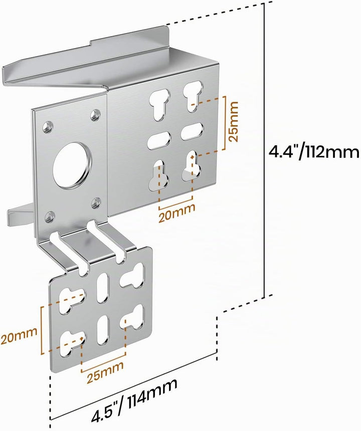 Onlyfire BRK-6012 Universal Grillspiess Set Drehspiess Ersatz Rotisserie Kit 114cm Lange, 12x12mm Se