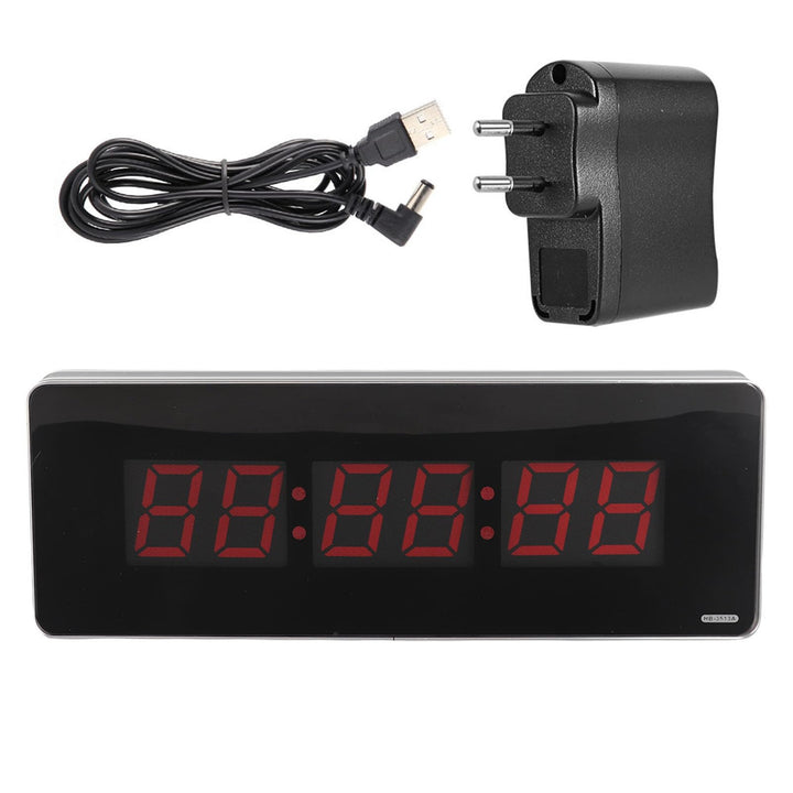 Jeffergarden LED Wanduhr Digital, Wall Clock LED Uhr Digital Home Digitale Wanduhren für Wohnzimmerd