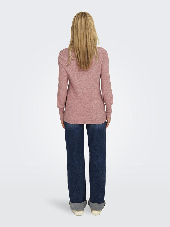 ONLY Female Strickpullover ONLATIA Strickpullover XS Dusty Rose/Detail:w. Melange, XS Dusty Rose/Det