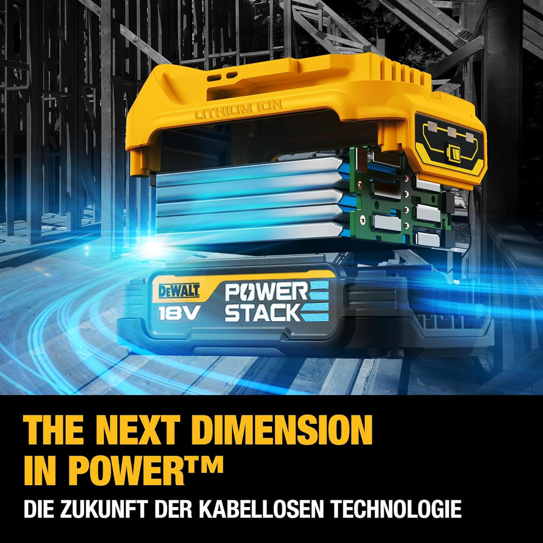 Dewalt 18 Volt Powerstack Akku-Kit DCB1102E2 (1,7 Ah, innovative Pouch-Zellen-Technologie, einsetzba