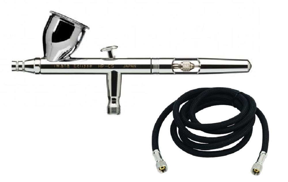 IWATA Eclipse HP-CS Gravity Feed AIRBRUSH with FREE HOSE by