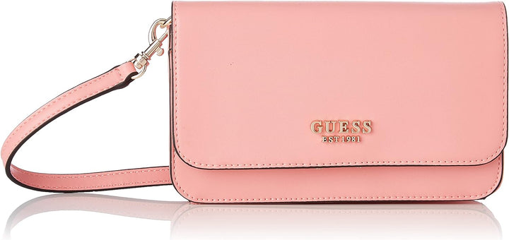 GUESS Damen Noelle Xbody Flap Organizer Bag Rosa, Rosa