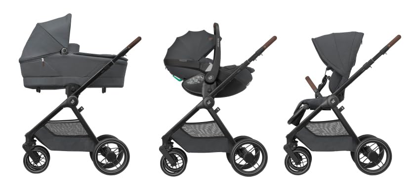 Maxi-Cosi Oxford Baby Kinderwagen, 0–4 Jahre, 0–22 kg, kompakt zusammenklappbar, Geräumiger Sitz, Sa