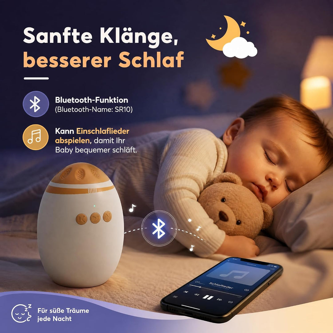 Kinderwagen Schaukler mit 11 Beruhigende Klänge, Wiederaufladbar (USB-C) | Einstellbare Schaukelinte