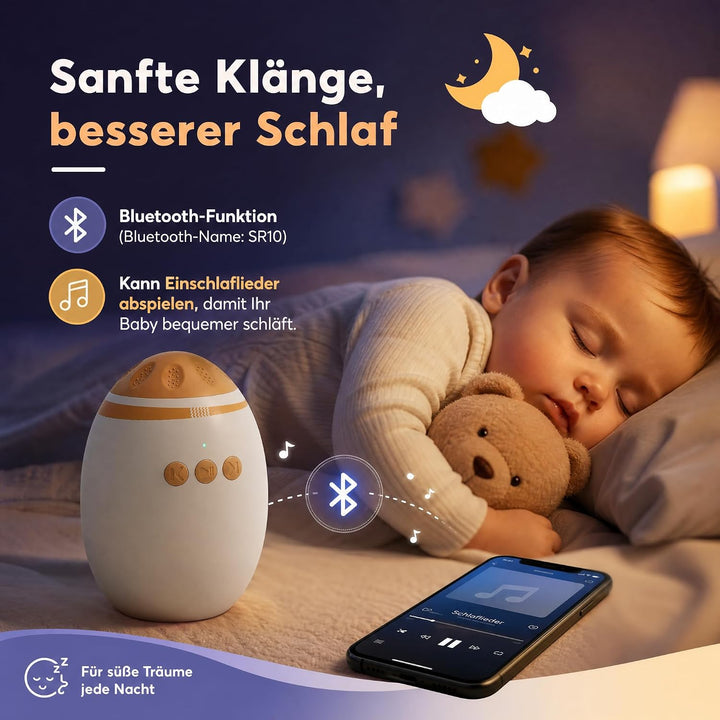Kinderwagen Schaukler mit 11 Beruhigende Klänge, Wiederaufladbar (USB-C) | Einstellbare Schaukelinte