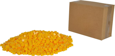Simba 104114116 - Blox, 1000 gelbe Bausteine für Kinder ab 3 Jahren, 4er Steine, im Karton, vollkomp