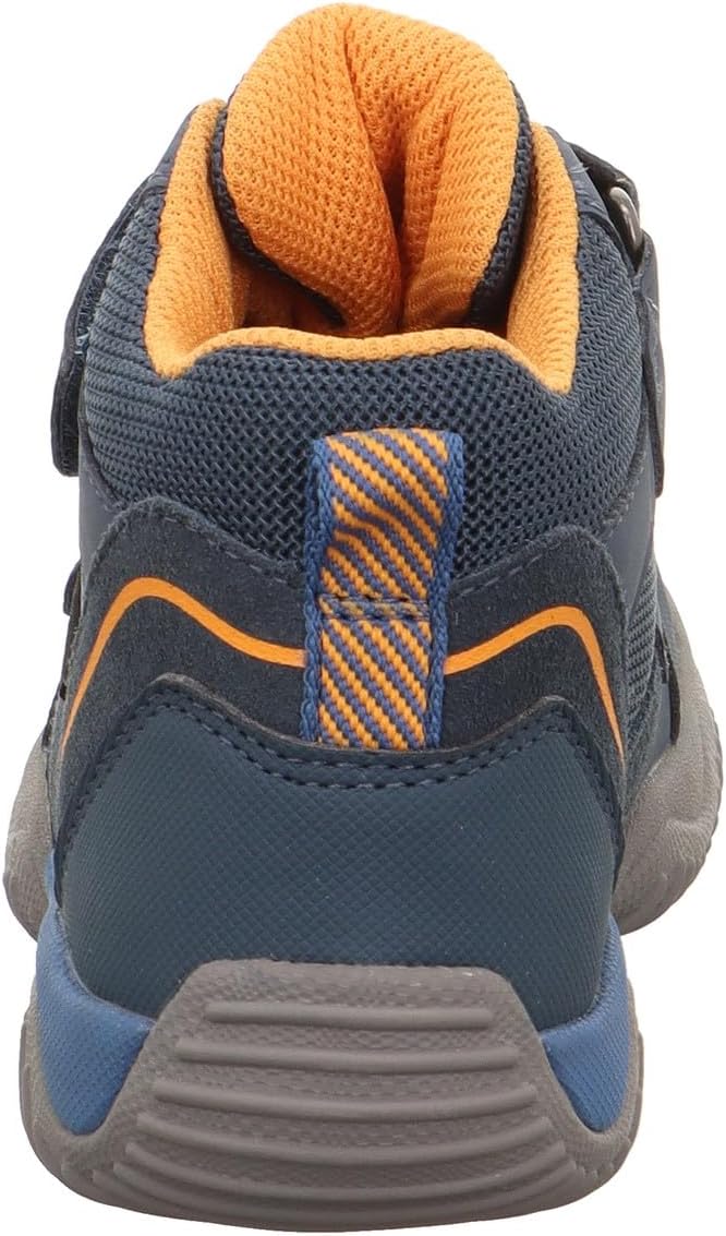 Superfit Jungen Storm Sneaker 25 EU Schmal Blau Orange 8040, 25 EU Schmal Blau Orange 8040