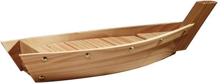 Housoutil Boot Geformtes Gericht Sashi-Platte Aus Holz Sushi-Boot-Platte Sushi-servierboot Japanisch