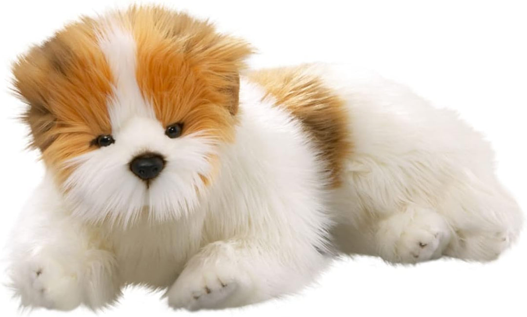 Carl Dick Biewer Yorkshire Terrier liegend, Hund, Plüschtier, Kuscheltier ca. 42cm 2260 Bt - Braun-w