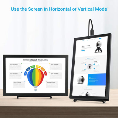 ELECROW Mini Monitor, 8 Zoll IPS Bildschirm for Raspberry Pi Display Externes Screem mit HD-Auflösun