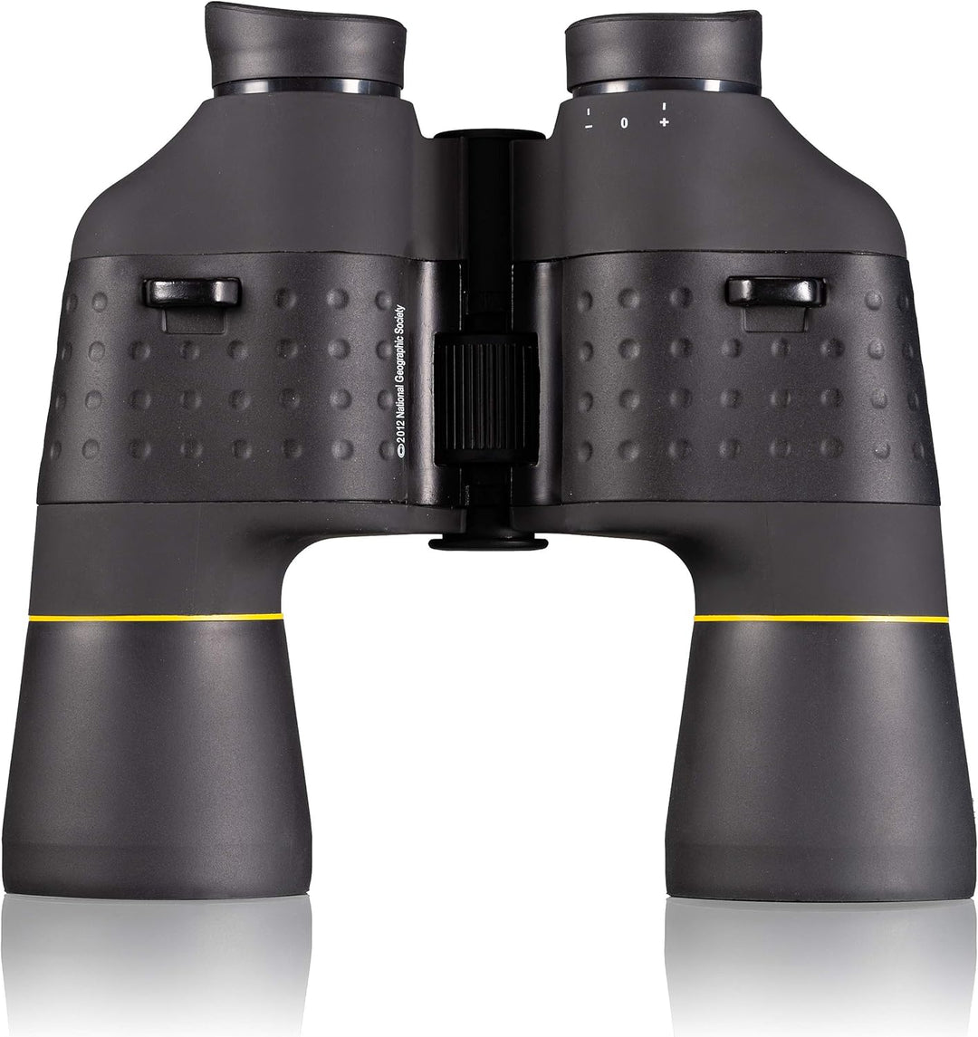 National Geographic Fernglas 10x50 Porro mit Mitteltriebfokussierung, robuster Gummiarmierung und St