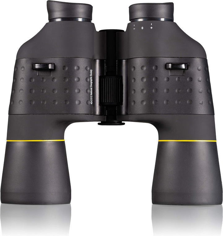 National Geographic Fernglas 10x50 Porro mit Mitteltriebfokussierung, robuster Gummiarmierung und St