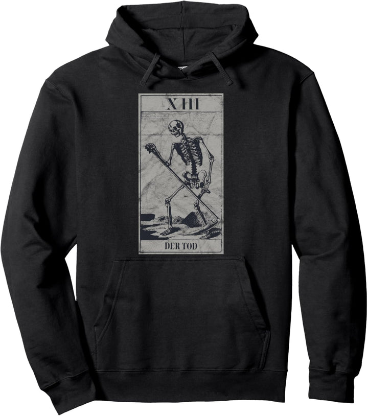 Occult Der Tod Tarot Card The Death La Mort Gothic Vintage Pullover Hoodie