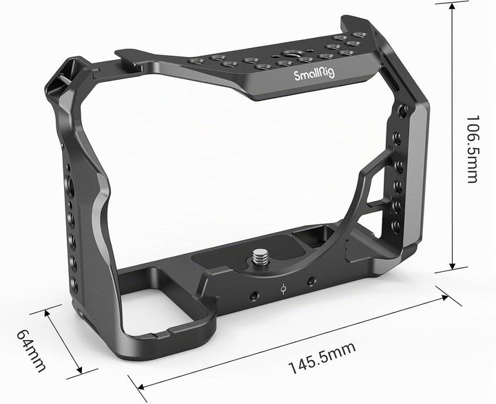 SMALLRIG A7SIII Cage Käfig für Sony A7S III Kamera mit Cold Shoe Schuh und Positionierungslöchern -