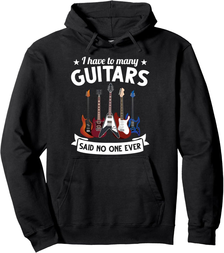 Elektro Gitarren Geschenk Gitarristen & Gitarrenspieler Pullover Hoodie