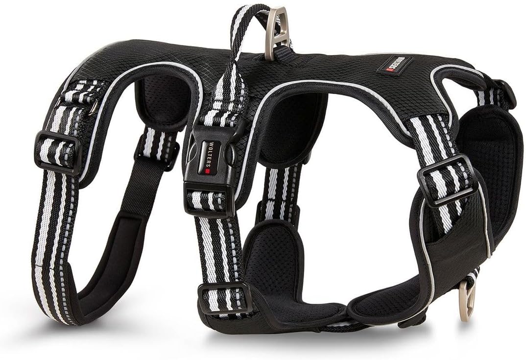 Wolters Geschirr Active Pro No Escape, Grösse:40-47.5 cm, Farbe:schwarz/Silber 40 - 47.5 cm schwarz/