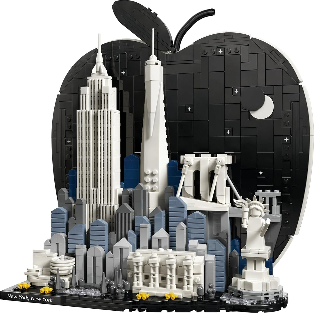 LEGO Architecture New York City – The Big Apple - Miniatur Bauset für Erwachsene - 3D Regaldekoratio